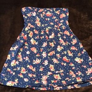 Floral Strapless Dress